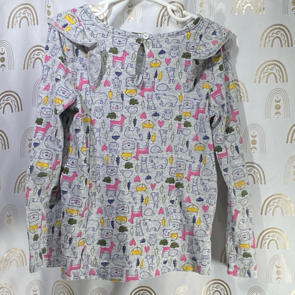 Carter's Multicolor Animal Print Long Sleeve Tee